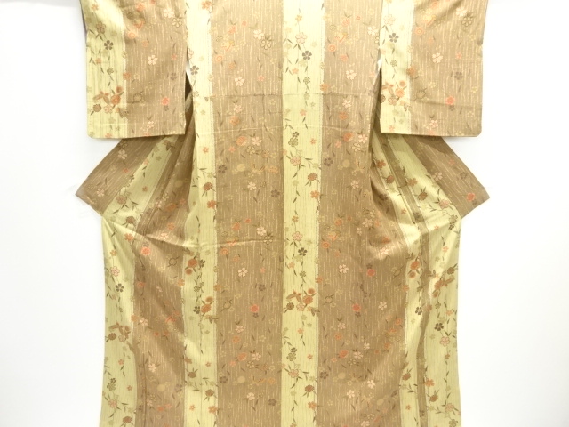 JAPANESE KIMONO / KOMON / FLOWER & BUTTERFLY